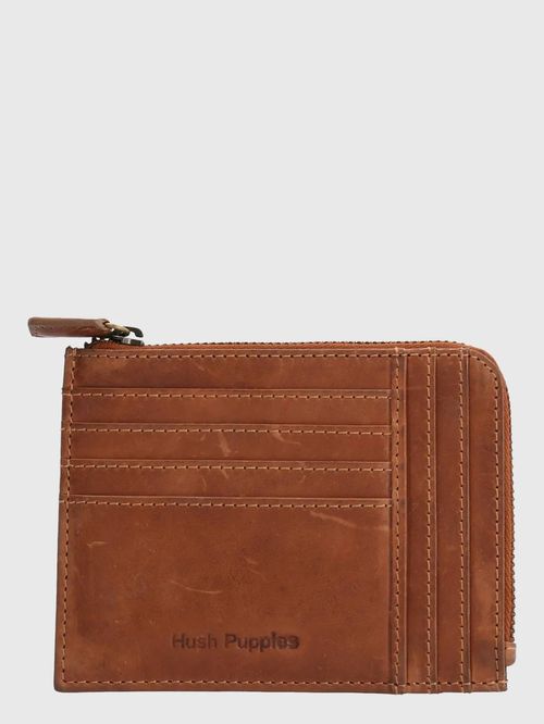 Billetera Para Hombre Cuero Matthew Card Café Hush Puppies