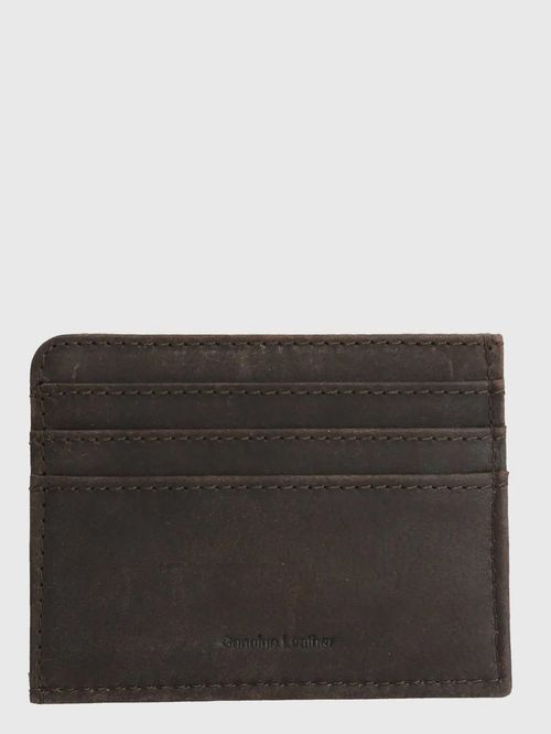 Billetera Para Hombre Cuero Millard Card Café Hush Puppies