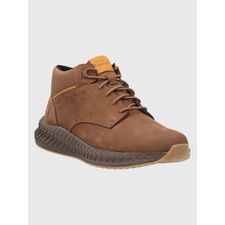 Botín Para Hombre Cuero Spinal Bootee Café Hush Puppies