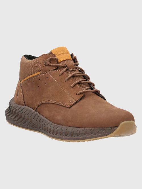Botín Para Hombre Cuero Spinal Bootee Café Hush Puppies