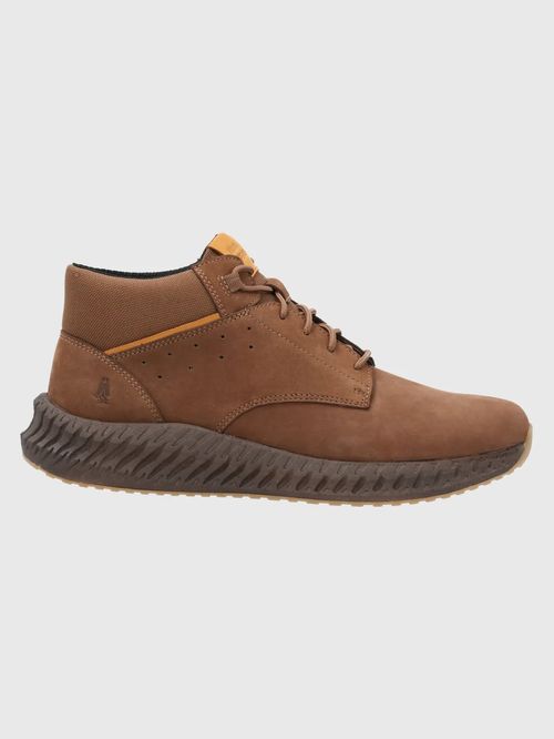 Botín Para Hombre Cuero Spinal Bootee Café Hush Puppies