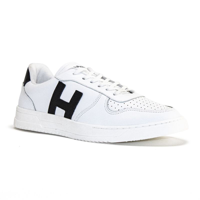 Zapatilla-Para-Hombre-Cuero-Philippe-Blanco-Hush-Puppies