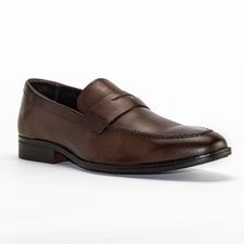 Mocasín Para Hombre Cuero Luiggi Café Hush Puppies