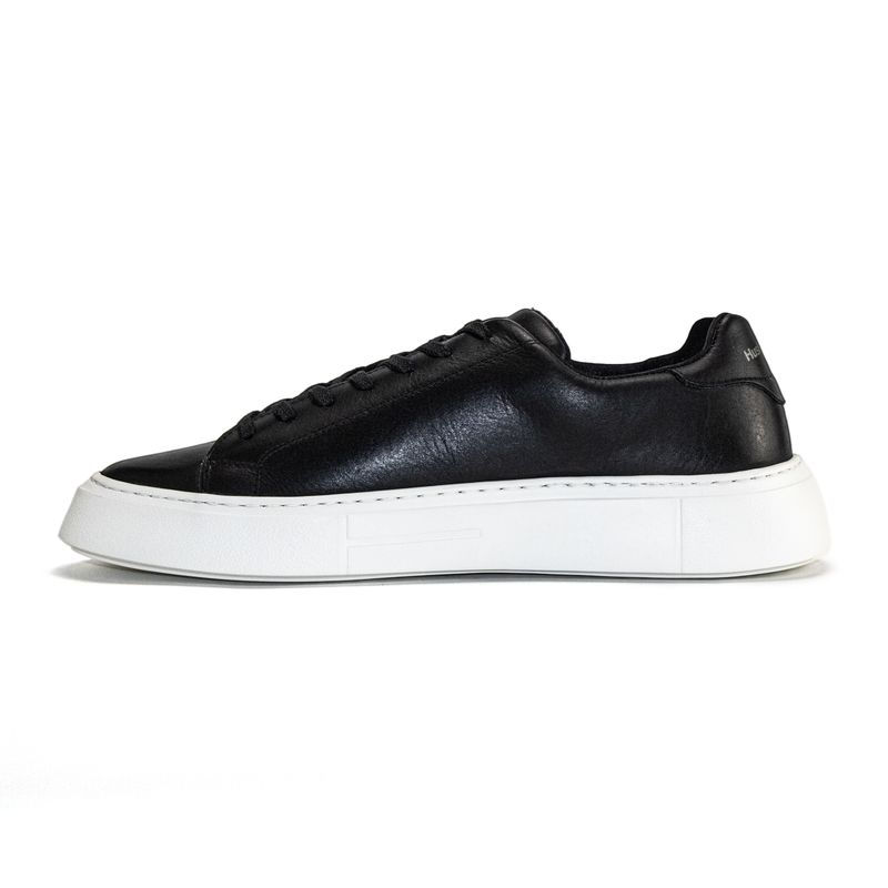 Zapatilla-Para-Hombre-Cuero-Boston-Negro-Hush-Puppies
