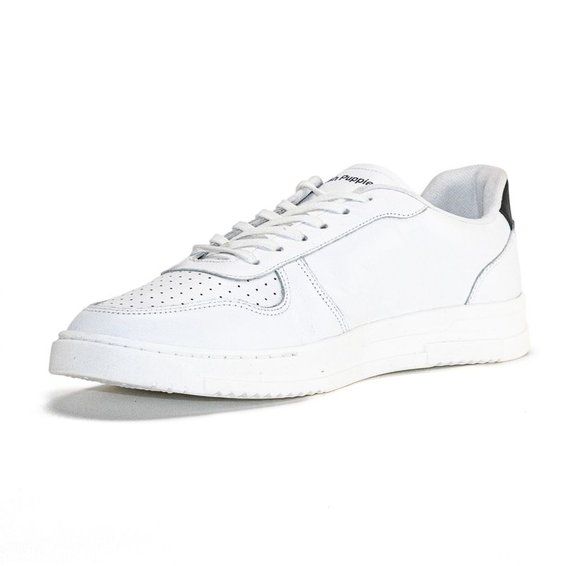 Zapatilla-Para-Hombre-Cuero-Philippe-Blanco-Hush-Puppies