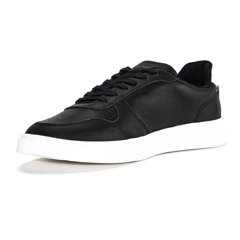 Zapatilla-Para-Hombre-Cuero-Philippe-Negro-Hush-Puppies