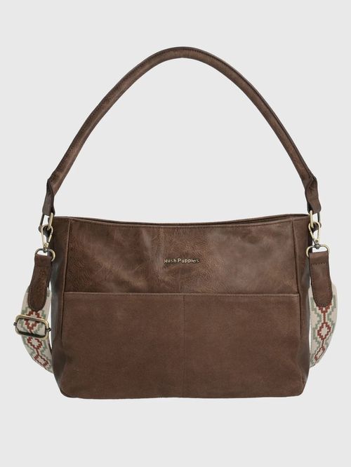 Cartera Para Mujer Sintético/Cuero Laddler Bag Marrón Hush Puppies