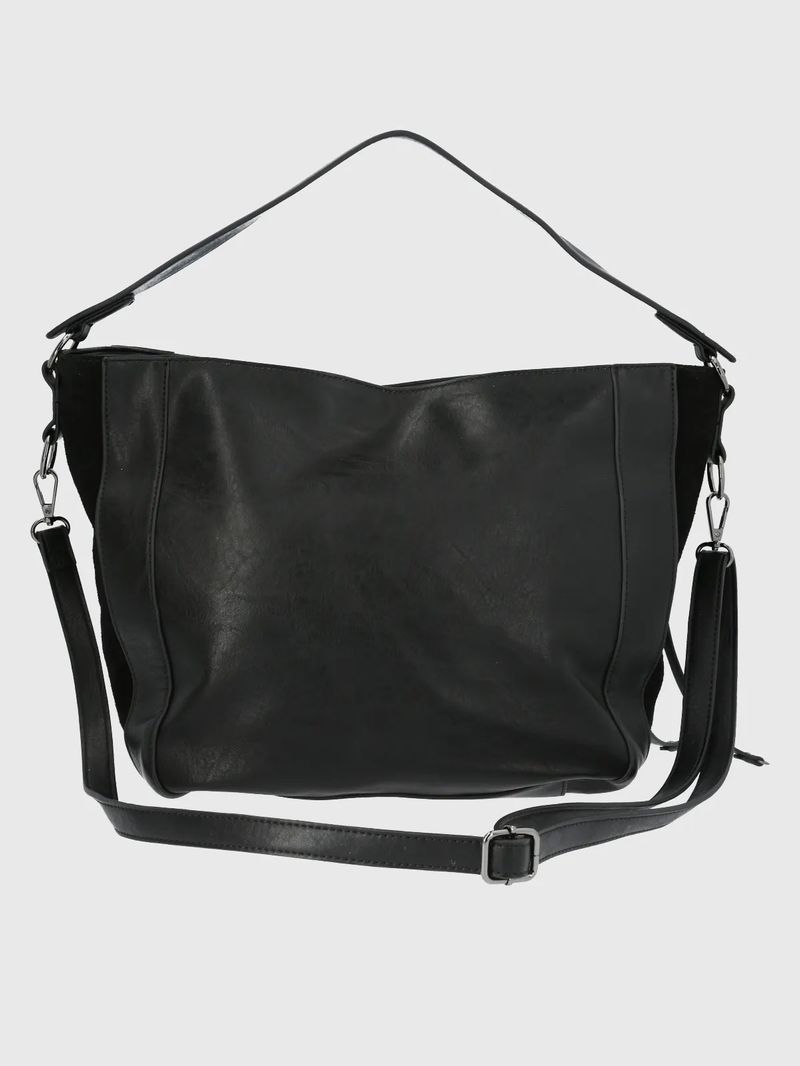 Cartera-Para-Mujer-Sintetico-Cuero-Lovell-Hobo-Negro-Hush-Puppies
