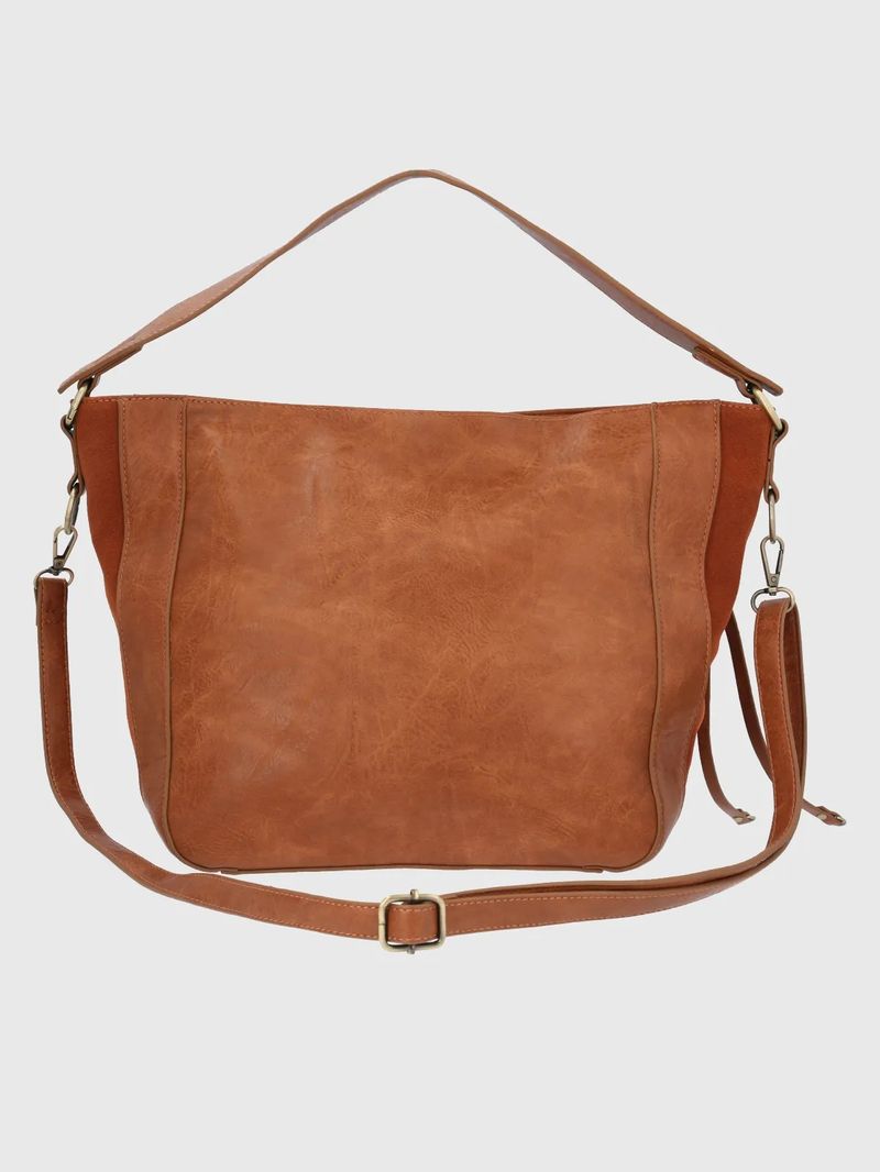 Cartera-Para-Mujer-Sintetico-Cuero-Lovell-Hobo-Caramel-Hush-Puppies