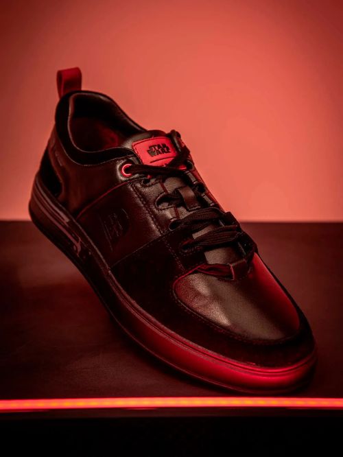 Zapatillas Para Hombre Cuero Darth Vader Negro Hush Puppies
