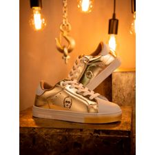 Zapatillas Para Niña Cuero C-3Po Dorado Hush Puppies