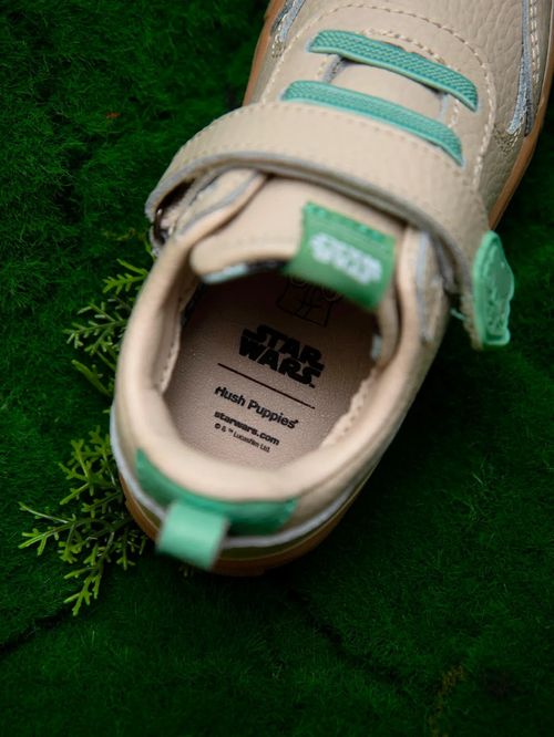 Zapatillas Para Niño Cuero Grogu II Beige Hush Puppies