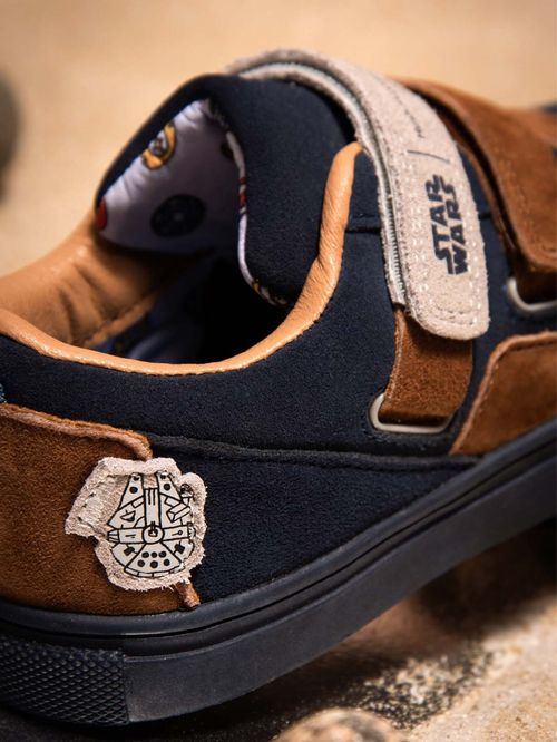 Zapatillas Para Niño Cuero Han Solo Café Hush Puppies