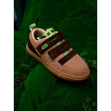 Zapatillas Para Niño Cuero Grogu Café Hush Puppies