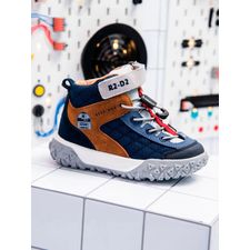 Botines Para Niño Cuero R2-D2 Azul Hush Puppies