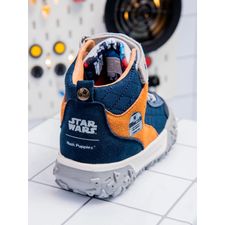 Botines Para Niño Cuero R2-D2 Azul Hush Puppies
