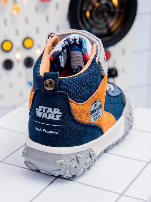 Botines Para Niño Cuero R2-D2 Azul Hush Puppies