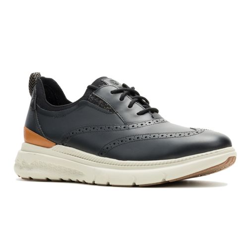 Zapato Para Hombre Cuero Excel Wingtip Negro Hush Puppies