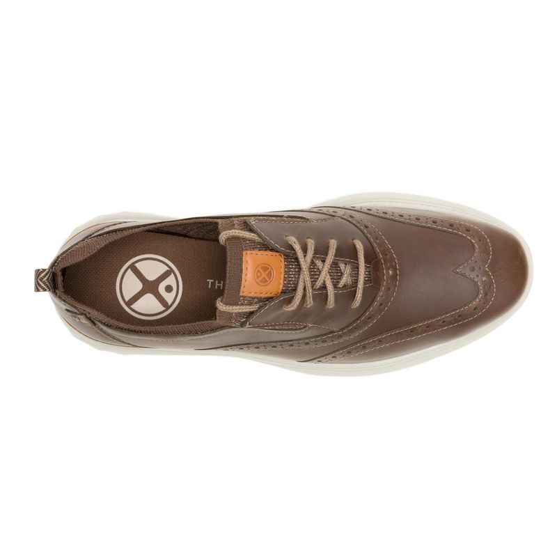 Zapato-Para-Hombre-Cuero-Excel-Wingtip-Marron-Hush-Puppies