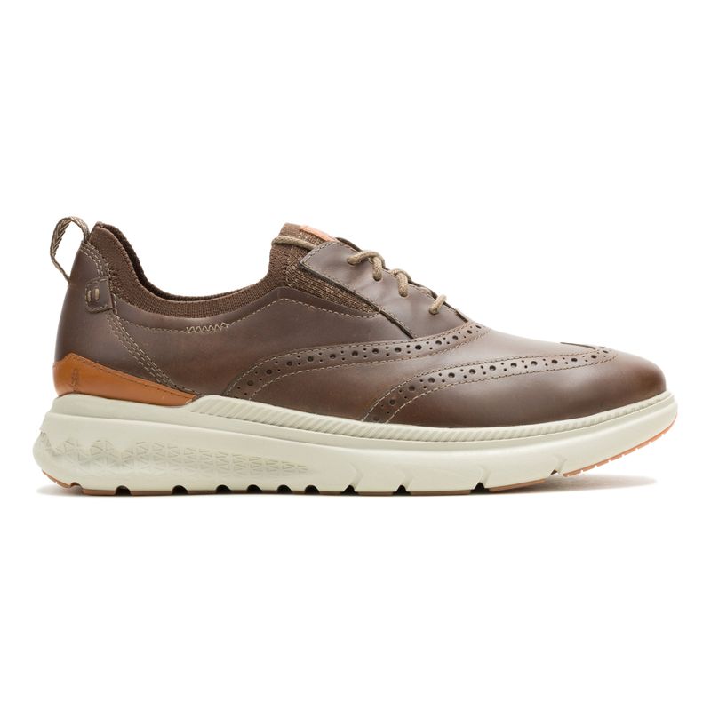Zapato-Para-Hombre-Cuero-Excel-Wingtip-Marron-Hush-Puppies