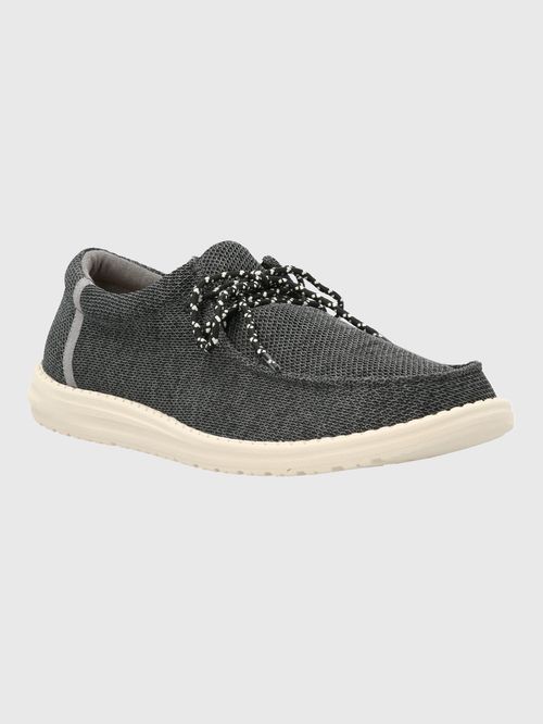 Alpargata Para Hombre Textil Canyon Negro Hush Puppies