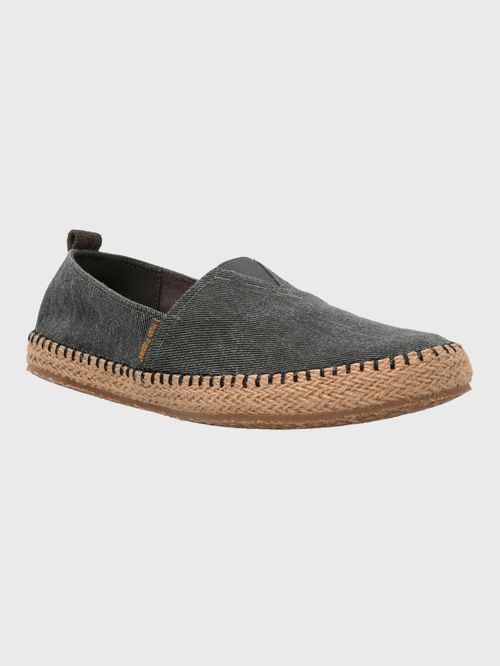 Alpargata Para Hombre Textil Hubert Negro Hush Puppies