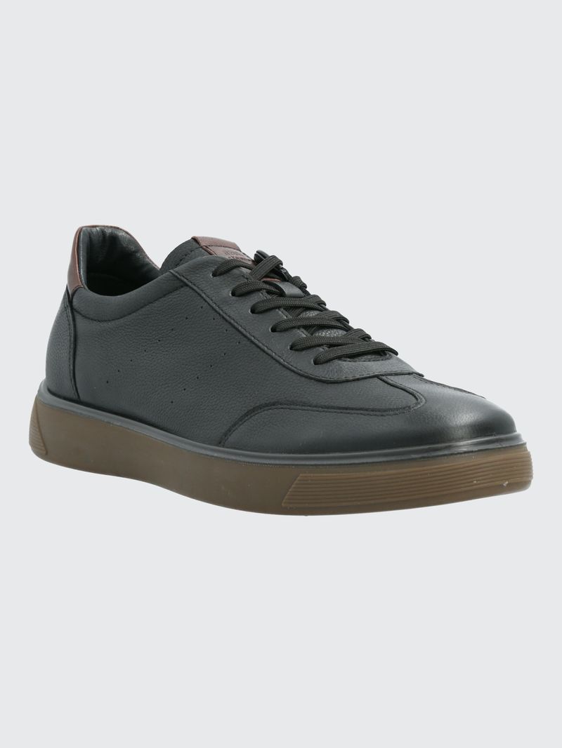 Zapatilla-Para-Hombre-Cuero-Bloor-Negro-Hush-Puppies
