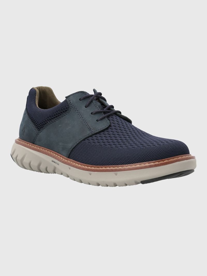 Zapato-Para-Hombre-Cuero-Textil-Smart-Hybrid-Lace-Azul-Hush-Puppies