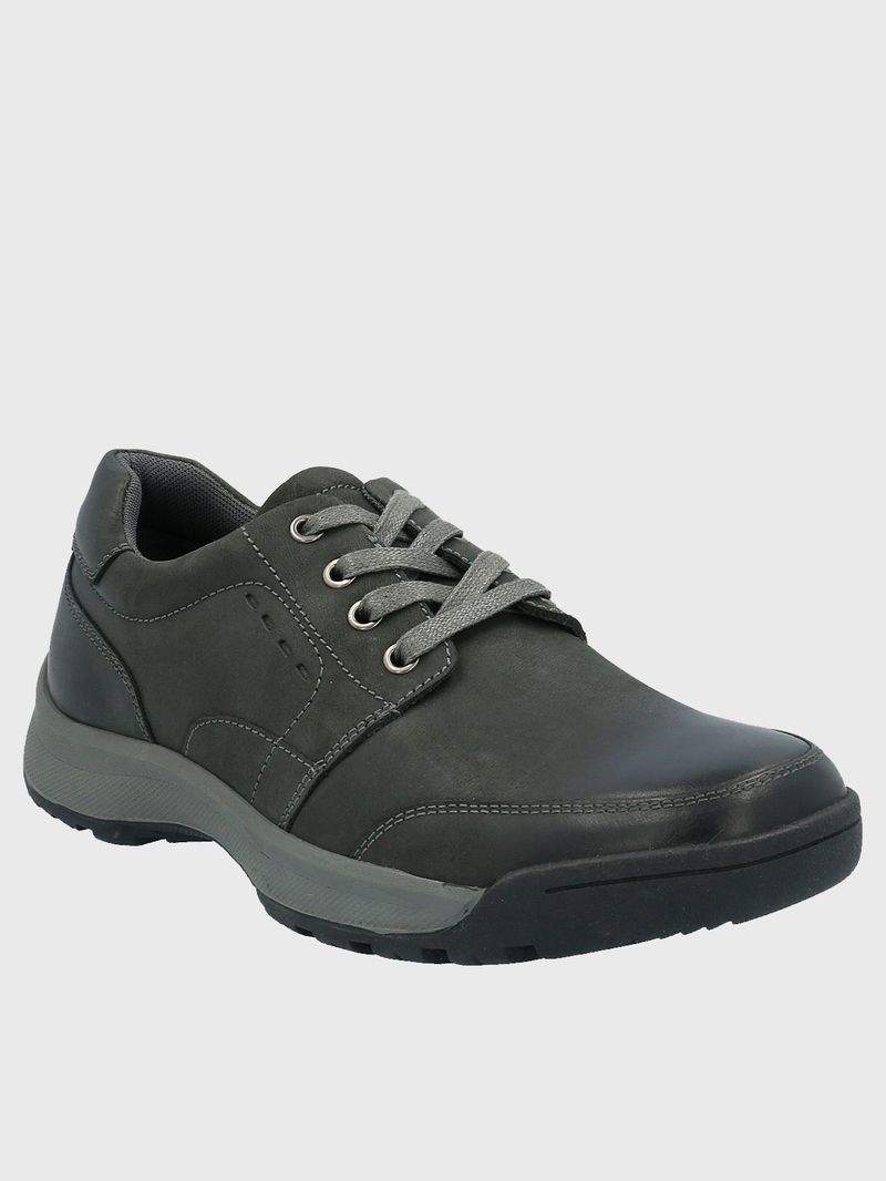 Zapato-Para-Hombre-Cuero-Duran-Gris-Oscuro-Hush-Puppies