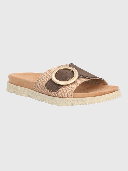 Sandalia Para Mujer Sintetico Verzi Café Hush Puppies