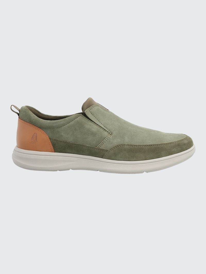 Slip-On-Para-Hombre-Cuero-Robson-Verde-Hush-Puppies