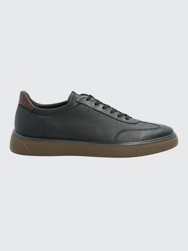 Zapatilla-Para-Hombre-Cuero-Bloor-Negro-Hush-Puppies