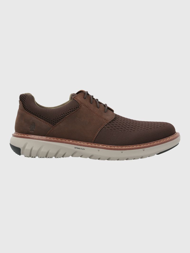 Zapato-Para-Hombre-Cuero-Textil-Smart-Hybrid-Lace-Cafe-Hush-Puppies