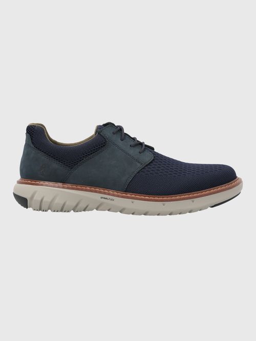 Zapato Para Hombre Cuero/Textil Smart Hybrid Lace Azul Hush Puppies
