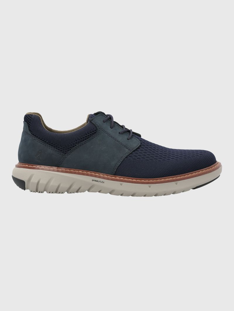 Zapato-Para-Hombre-Cuero-Textil-Smart-Hybrid-Lace-Azul-Hush-Puppies