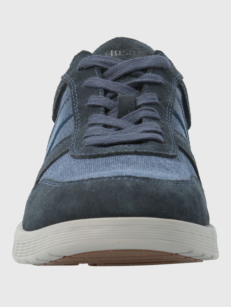 Zapatilla-Para-Hombre-Cuero-Textil-Spinal-Wave-Azul-Hush-Puppies