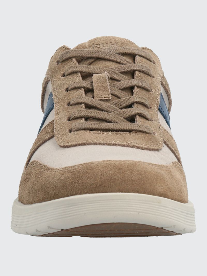Zapatilla-Para-Hombre-Cuero-Textil-Spinal-Wave-Cafe-Hush-Puppies