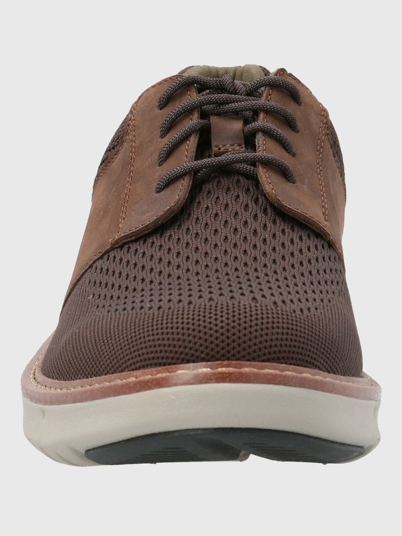 Zapato-Para-Hombre-Cuero-Textil-Smart-Hybrid-Lace-Cafe-Hush-Puppies