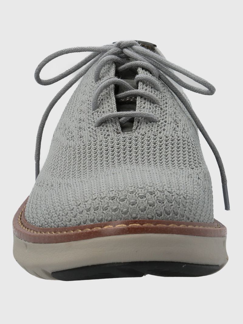 Zapato-Para-Hombre-Textil-Cuero-Smart-Knit-Wingtip-Gris-Hush-Puppies