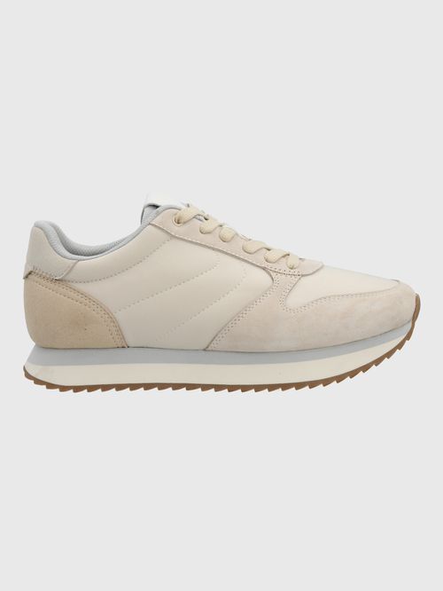 Zapatilla Para Mujer Cuero Bliss Sun Beige Hush Puppies