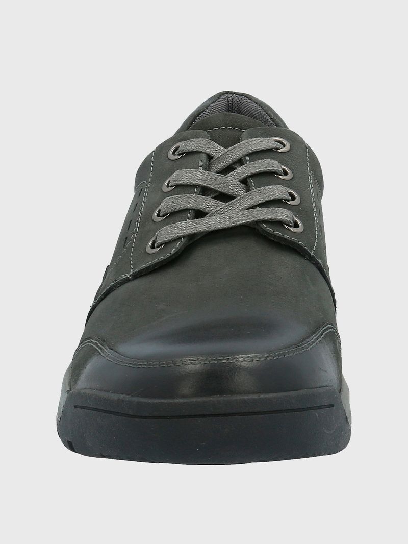 Zapato-Para-Hombre-Cuero-Duran-Gris-Oscuro-Hush-Puppies