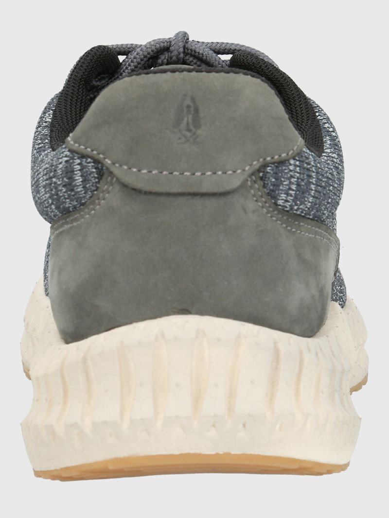 Zapatilla-Para-Hombre-Textil-Cuero-Spinal-Knit-Lace-Gris-Hush-Puppies