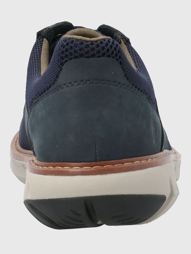 Zapato-Para-Hombre-Cuero-Textil-Smart-Hybrid-Lace-Azul-Hush-Puppies