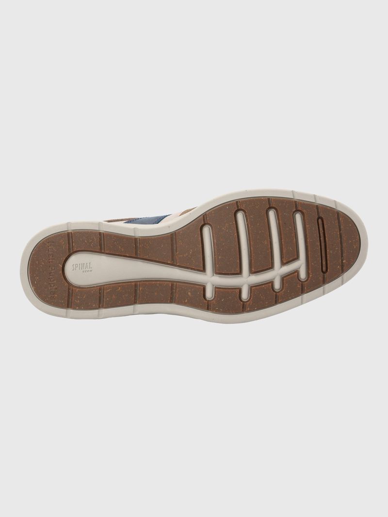 Zapatilla-Para-Hombre-Cuero-Textil-Spinal-Wave-Cafe-Hush-Puppies