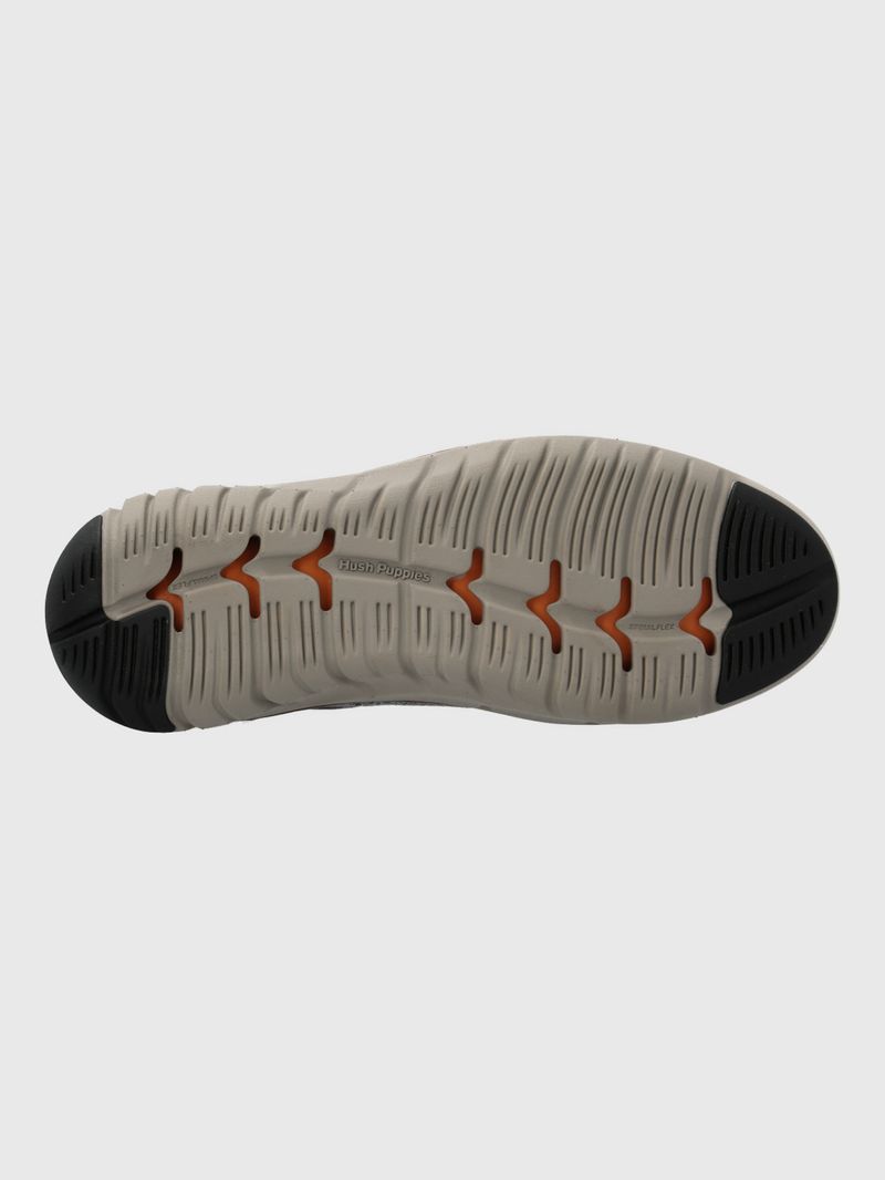 Zapato-Para-Hombre-Textil-Cuero-Smart-Knit-Wingtip-Gris-Hush-Puppies