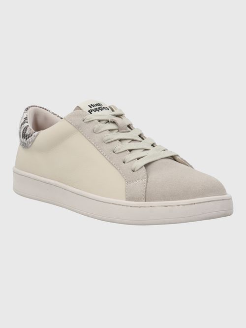 Zapatilla Para Mujer Cuero Merano Beige/Crudo Hush Puppies
