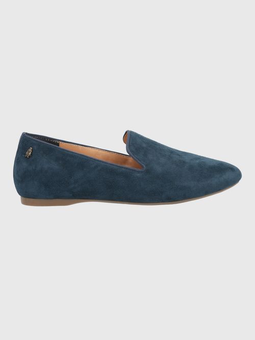 Mocasín Para Mujer Cuero Oda Azul Hush Puppies