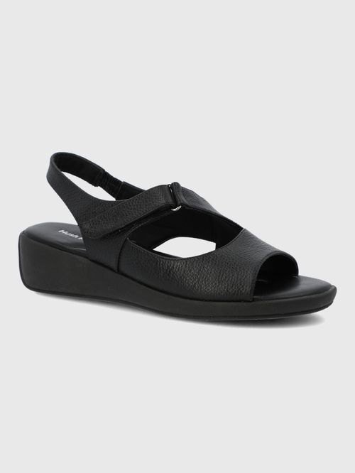 Sandalia Para Mujer Cuero Lifestyle 2 Negro Hush Puppies