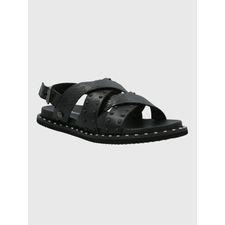 Sandalia Para Mujer Cuero Marsella Negro Hush Puppies