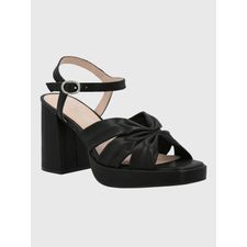 Sandalia Para Mujer Sintetico Berfolte Negro Hush Puppies
